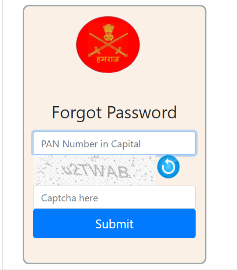hamraaz pancard forget password.png